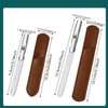 vesaneae 2 Pcs Professional Stainless Steel Nail Files, Double Sided