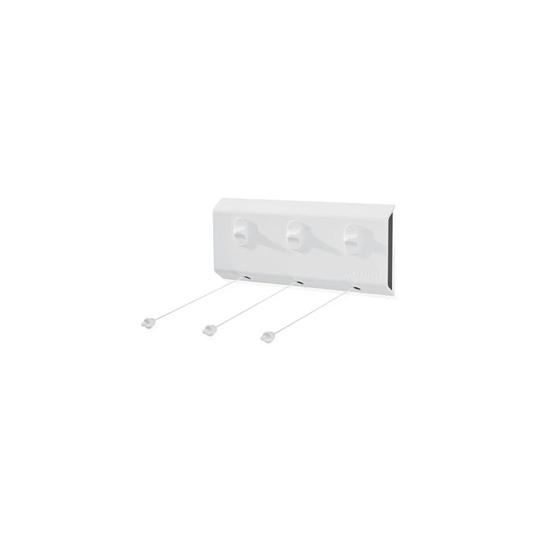 Leifheit Wall Dryer, Rollfix Triple Longline Washing Line, Retractable Clothes