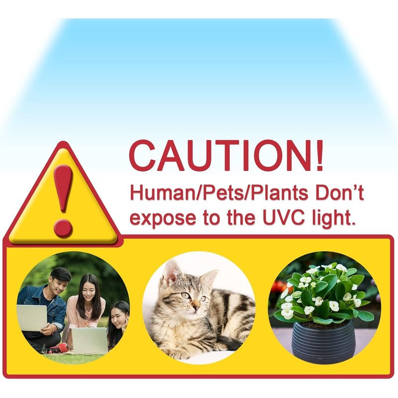 COOSPIDER UV UVC Sanitizer Light Bulb Ozone Free with Timer,