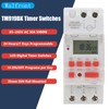 AC 85-265V 30A Timer Switches TM919BK Digital Timer 24Hours 7Days