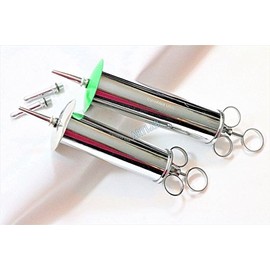 2 PC Premium 4oz & 6oz Ear Syringe Wax Remover Surgical Veterinary Instruments (CYNAMED)