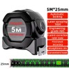 Metric Measuring Tape Meter 5M*25mm Self Locking Shock Resistant Fluorescent