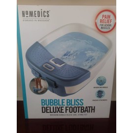 HoMedics Bubble Bliss Deluxe Foot Spa Bubble Foot Massager. New