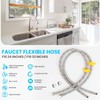 Klabb Sink Faucet Water Line Kit, 32" Flexible Braided Connector