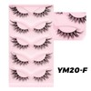 5 pairs Wispy Cat Eye Lashes Wispy False Eyelashes Natural