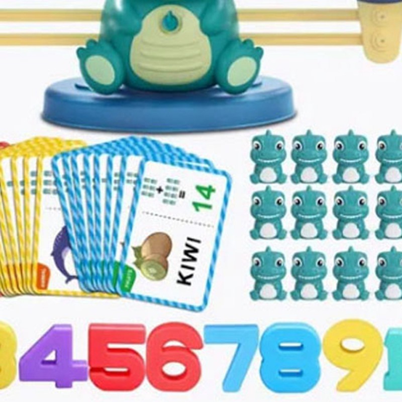 Children Dinosaur Balance Toy Educational Math Enlightenment Kid Math Game