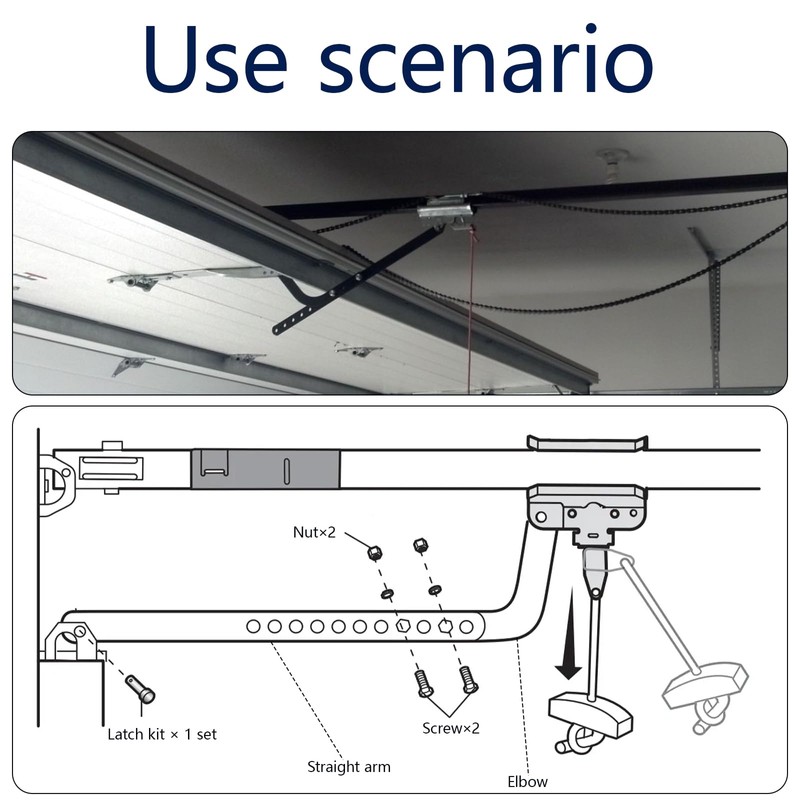 Garage Door Opener Arm Kit Replacement Parts Compatible with Chamberlain,