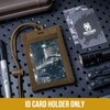 OneTigris Tactical ID Card/Pass/Badge Holder with Neck Strap, brown