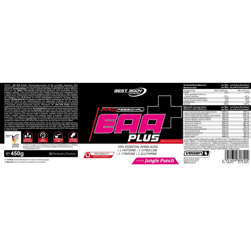 Best Body Nutrition Professional EAA Plus - All 8 Essential