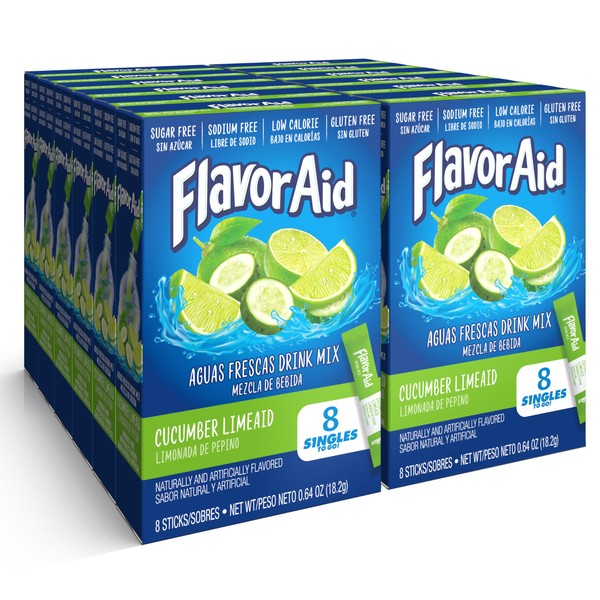 Flavor Aid Singles To Go Powder Packets, Water Drink Mix,