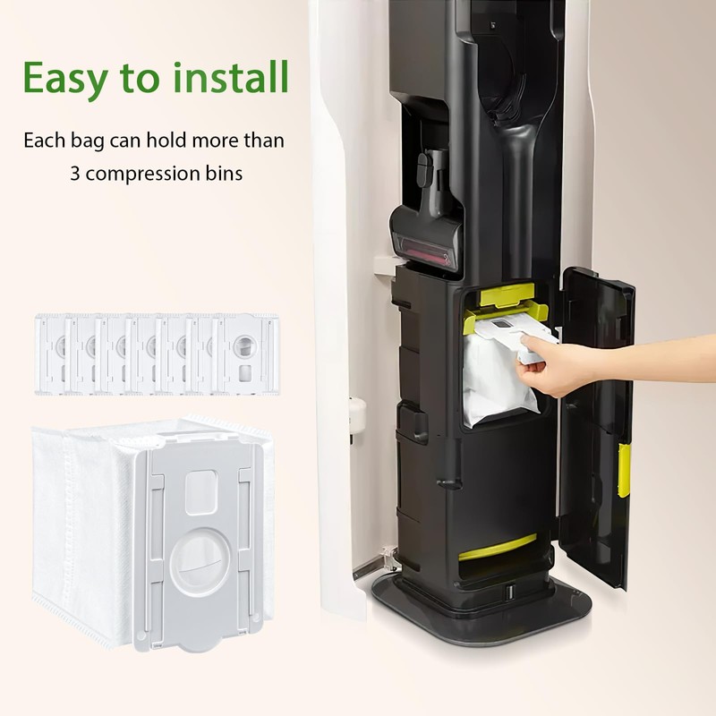 8 Pack Replacement Dust Bags for LG CordZero All-in-One Tower