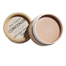 River Organics Zero-Waste Concealer | Gentle Sensitivei Skin Toxic-Free Formula | Vegan & Eco-friendly Compostable Jar | Under-eye and Uneven Skin-tone coverage (Porcelain) 0.25 oz