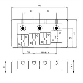 4 String Jazz/Precision Bass Compatible - BB007 Gold