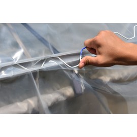 letsFix Greenhouse Spring Wire & Lock Channel 6.6 ft - PVC Coated Spring Wire & Aluminum U-Channel Bundle, Farmer Greenhouse Poly Film or Shade Cloth Attachment, 150 Mounting Screws Included [30 Pack]