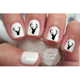 Vintage Deer Nail Art Decals Gorgeous 20pcs