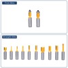 MNA Router Bit Set 25 Pieces 1/2 Inch, European Edition