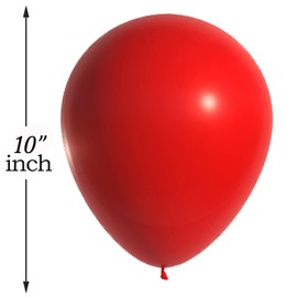 Party Balloons 10 Inch Birthday Balloons Colorful Red Balloons For Kids Birthday Wedding Mothers Day Engagement Party Theme Party Decoration 15 pcs