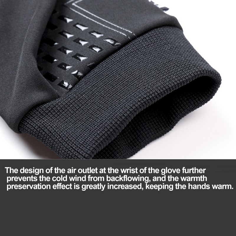 Winter Outdoor Touch Screen All Finger Gloves Antislip Windproof Fleece