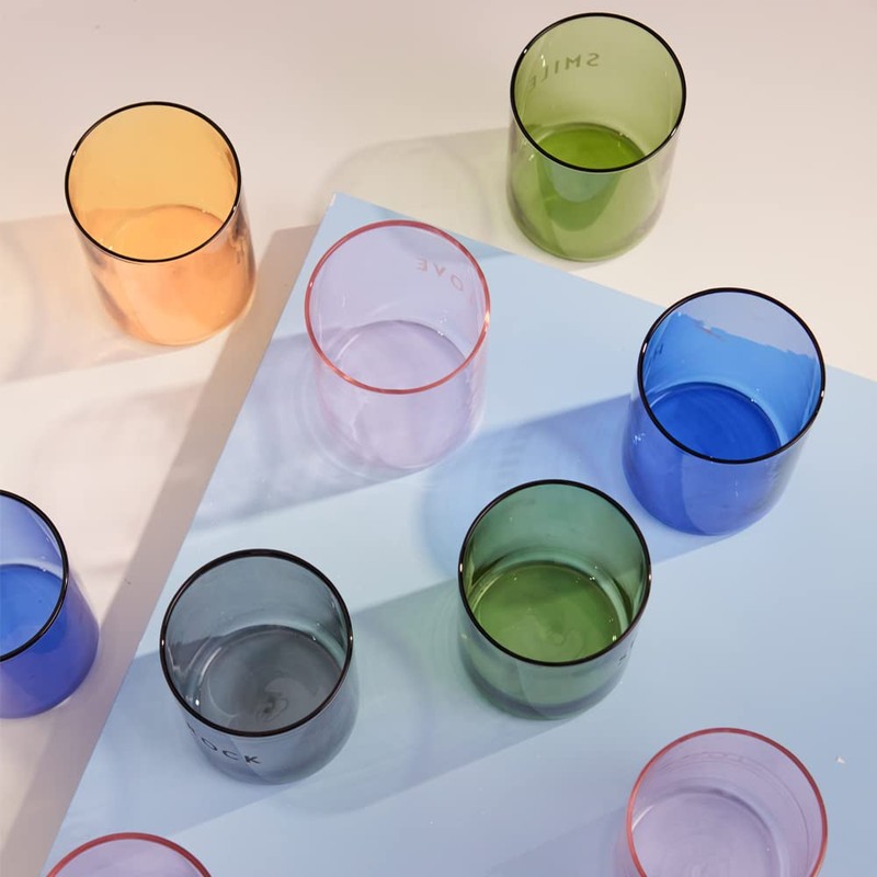 Design Letters Favourite Drinking Glass Parent (Purple)