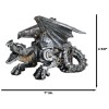 Ebros Gift Roaring Steampunk Silver Robotic Cyborg Winged Geared Clockwork