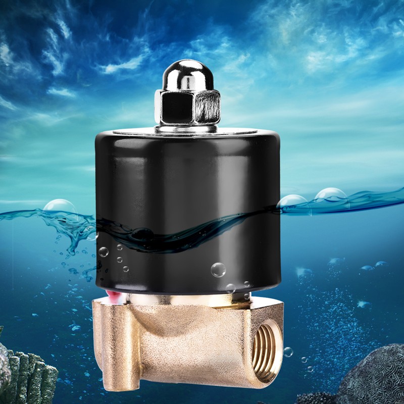 2W025-08 G1/4" AC N/C Normally Closed Brass Electric Solenoid Valve