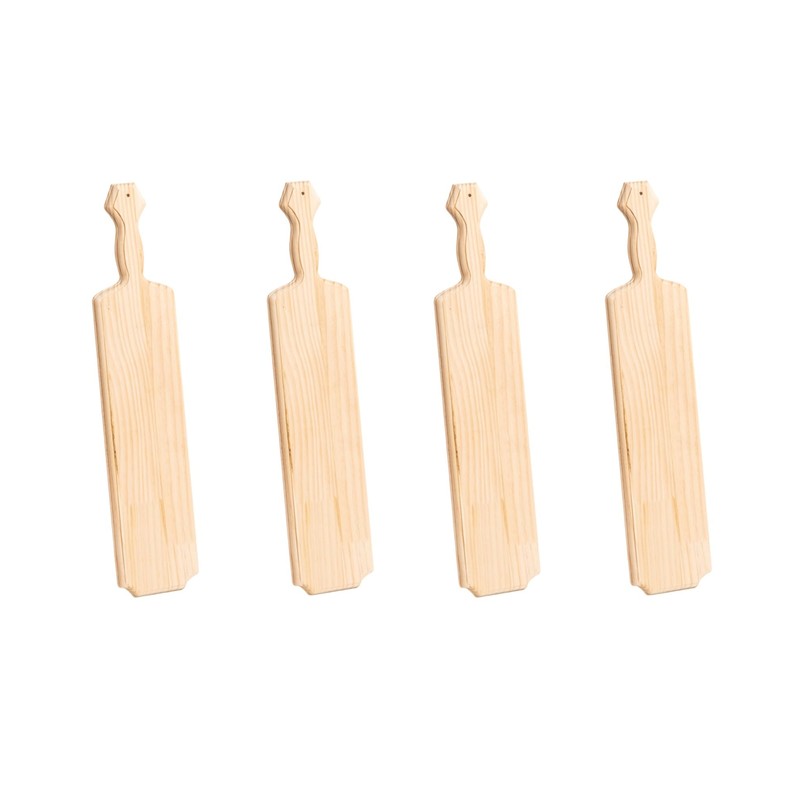 4Pcs 22inch Sorority Paddle - Greek Fraternity Paddle, Unfinished Wooden