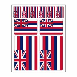 Pack of 10 Flag Stickers Hawaii Set | Sticker Hawaii Car Sticker