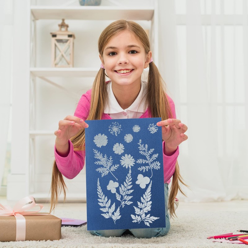 38 Sheets Cyanotype Sun Print Kit With 2 Clear Acrylic