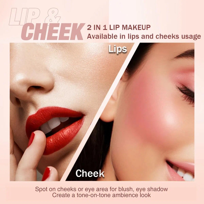 4 Colores Mini Tube Mate Velvet Lipstick, Lip Tint Lip