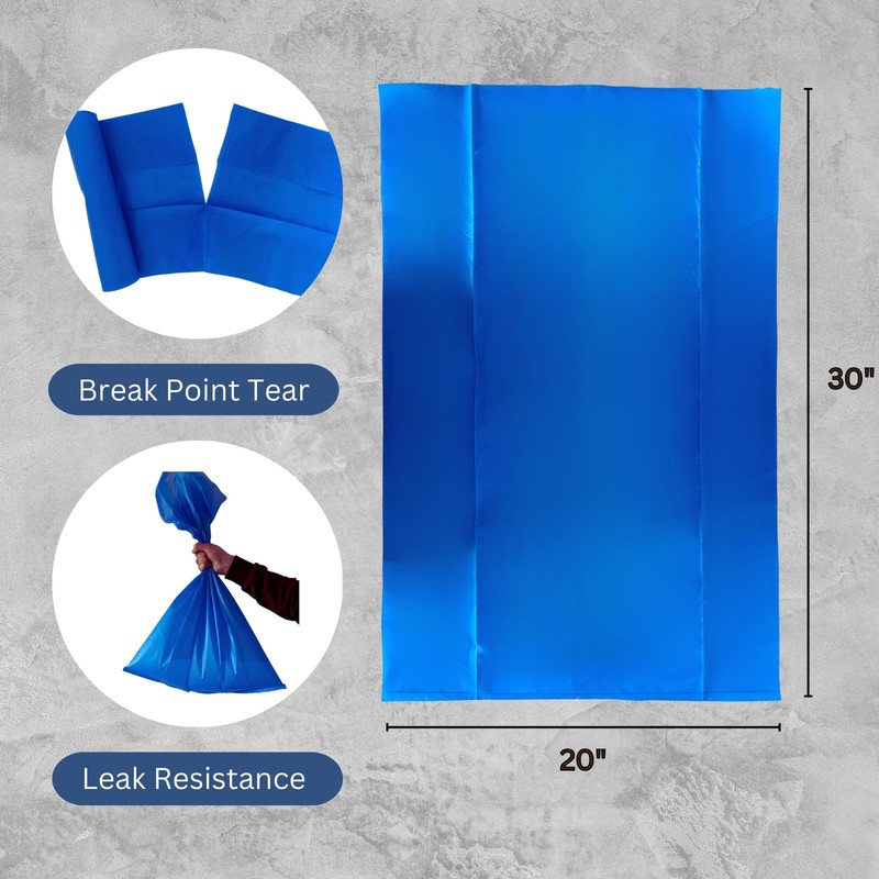 14 Blue Rubble Sacks Heavy Duty Extra Strong Rubble Bags.