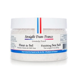 Straight from France French Fleur De Sel Finishing Sea Salt 8 Oz