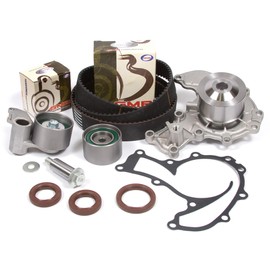 Domestic Gaskets DG-0664439630 Timing Belt Water Pump Kit Compatible With/Replacement For 98-03 Isuzu Acura 3.5L Honda 3.2L DOHC 6VD1 6VE1