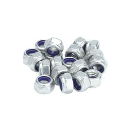M4 (4mm) Nyloc Nut (Type-T) Class 6 Steel BZP (Pack of 20)