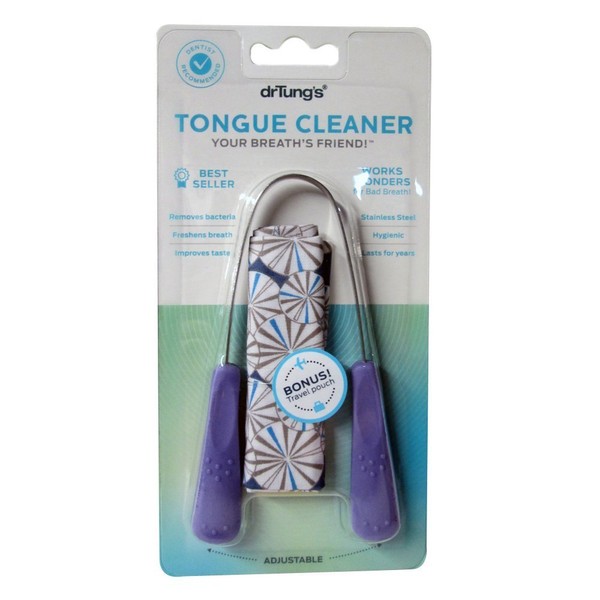 Dr. Tung's Stainless Steel Tongue Cleaner,Assorted Colors