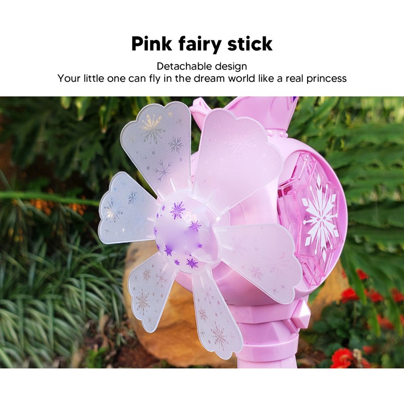 Musical Light Up Bubble Blower Innovative Hexagram Shape Princess Electric