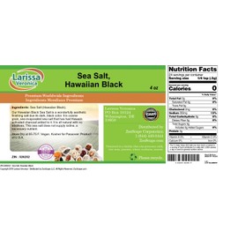 Sea Salt, Hawaiian Black (4 oz, ZIN: 526252)