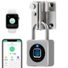 eLinkSmart Gym Locker Padlock - Fingerprint Mobile APP Unlock Remote