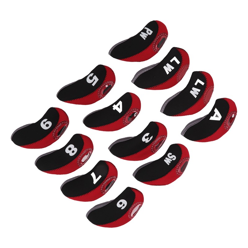 12 Pcs Golf Iron Head Cover Set Club Headcover Set