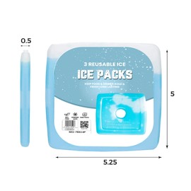 Sterun Reusable Ice Bag for Lunch Boxes, Coolers and Camping | Freezer Blocks | Ice Bag for Cool Box | Ice Bag for Cooling Appliances | Ice Bag (3)