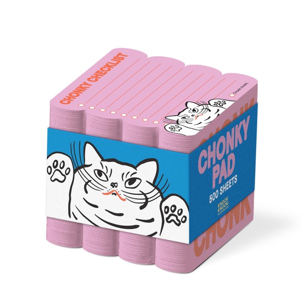 Knock Knock Chonky Checklist Chonky Note: Cube Notepad