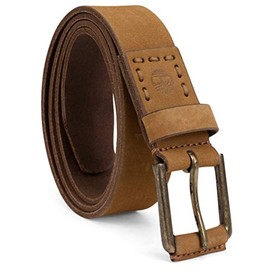 Timberland Men's Casual Leather Belt Classic Men Belt Everyday Belts, Wheat, 46