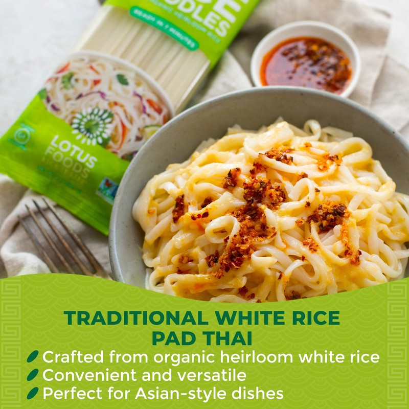 Lotus Foods Traditional Pad Thai Rice Noodles - Pad Thai