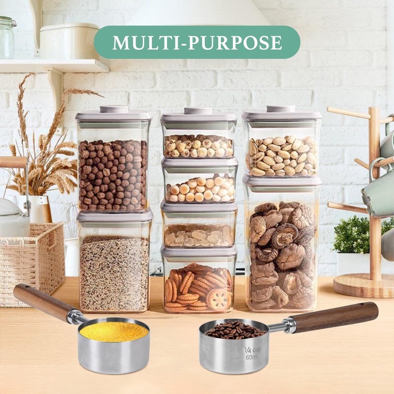 FAFAFLYER Food Scoop Measuring Cup - 1/4 Cup (4 Tablespoon