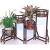 Handmade Natural Rattan Wicker Plant Flower Stand Natural 4 Tier,