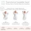 SwaddleDesigns Swaddle Sack with Arms Up, Tiny Hedgehog, Black, Small,