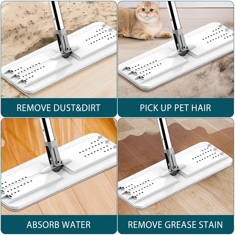 Yicotira Mop Replacement Pads Compatible with JOYMOOP Flat Mop or