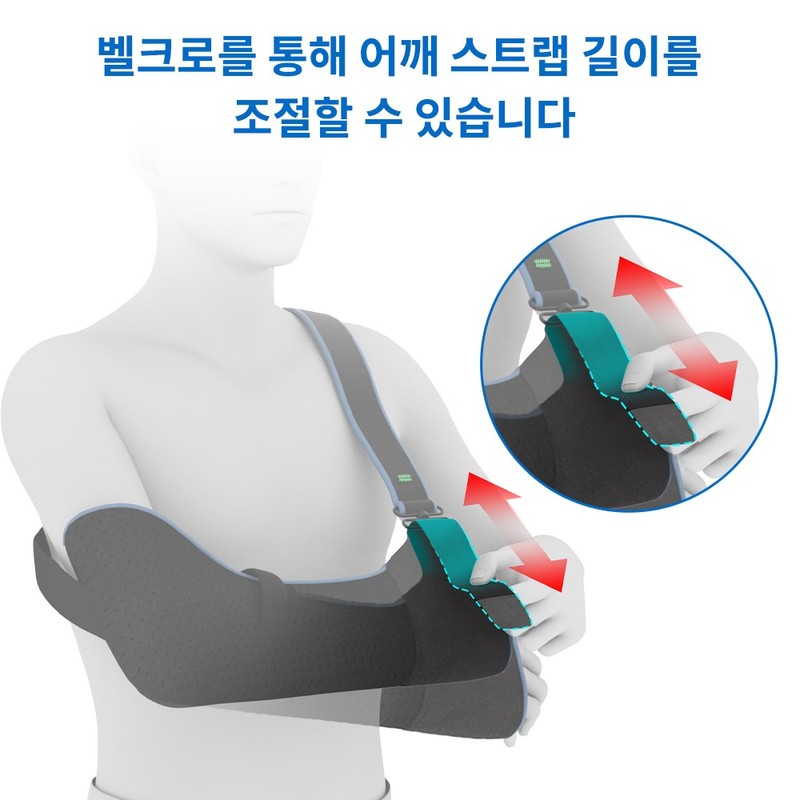 velpeau 벨퓨 팔걸이 깁스 어깨 보호대 Velpeau Arm Sling Shoulder