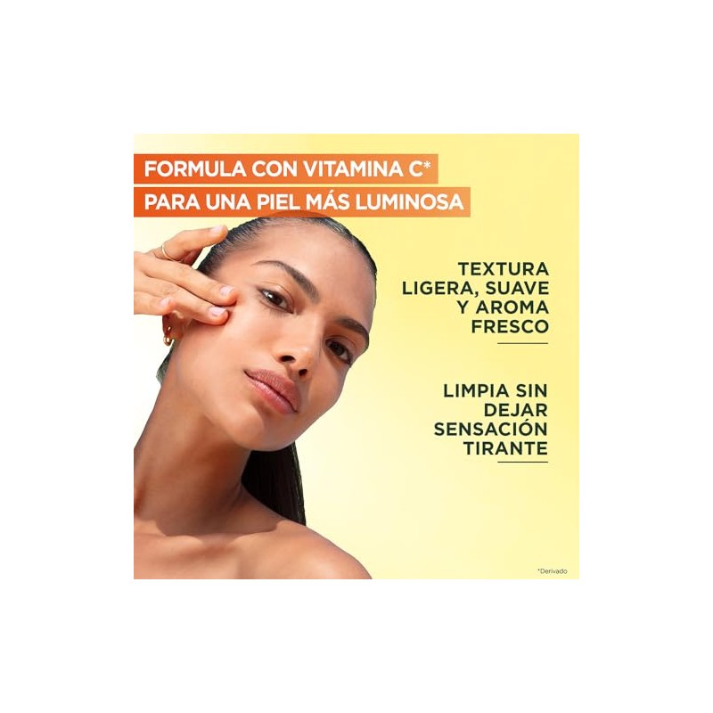 Garnier Gel Limpiador Facial Tono Uniforme con Vitamina C Express
