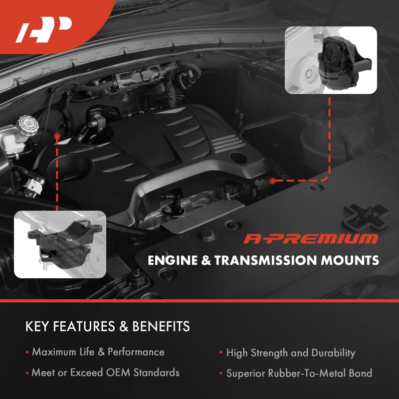 A-Premium 4PCS Engine Motor Mount and Transmission Mount Set Compatible