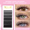 Flat Lashes, 0.15 0.20 Ellipse Flat Lashes, C CC D